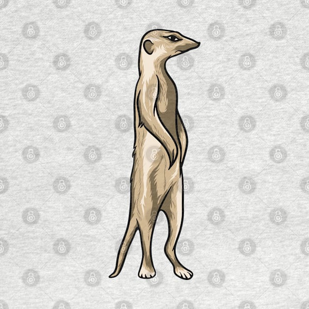 Meerkat by Sticker Steve